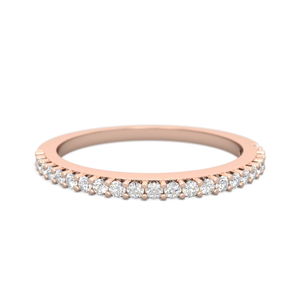 Diamond Classic Wedding Band 14K Rose Gold ring W2643