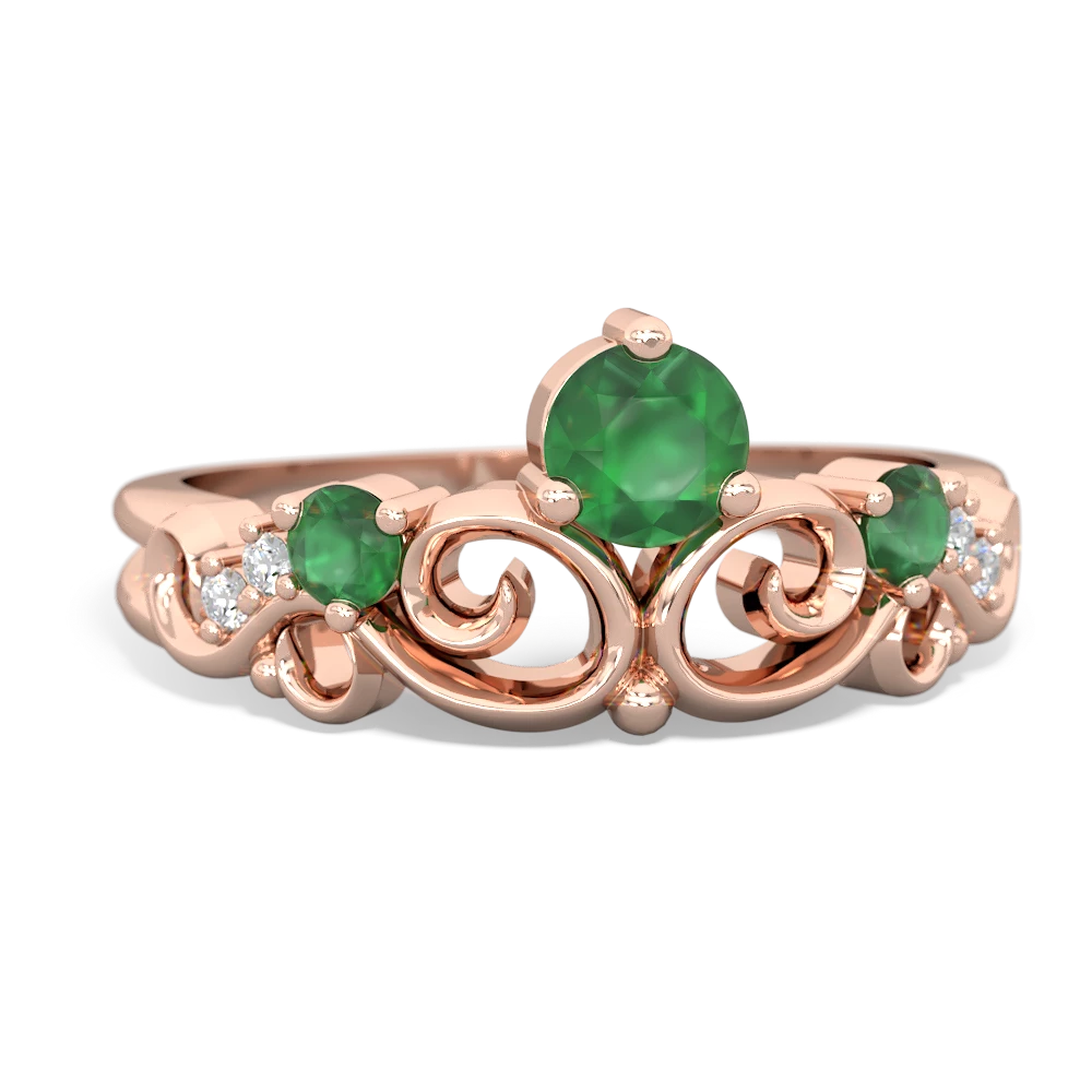 Sapphire Crown Keepsake 14K Rose Gold ring R5740