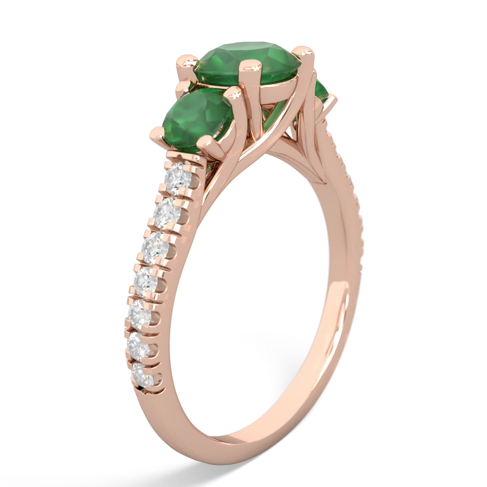 Lab Pink Sapphire Pave Trellis 14K Rose Gold ring R5500