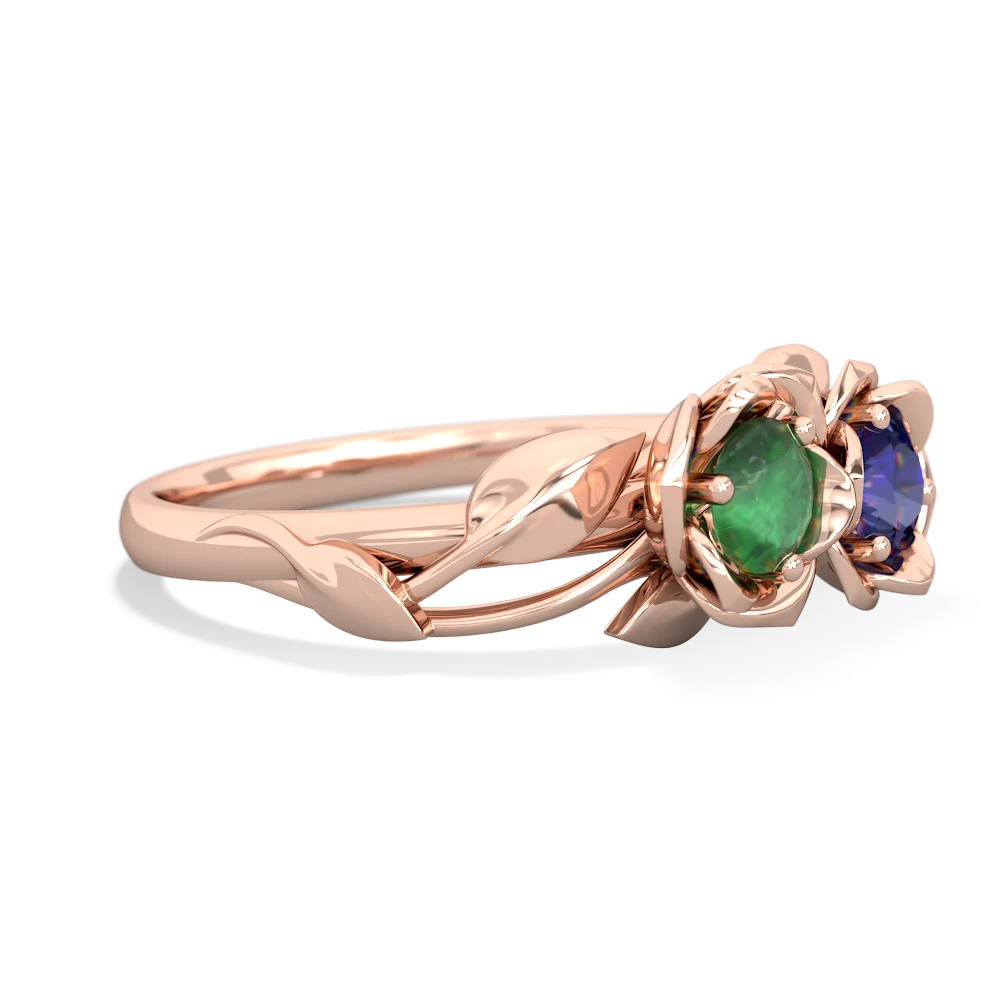 Emerald Rose Garden 14K Rose Gold ring R5510