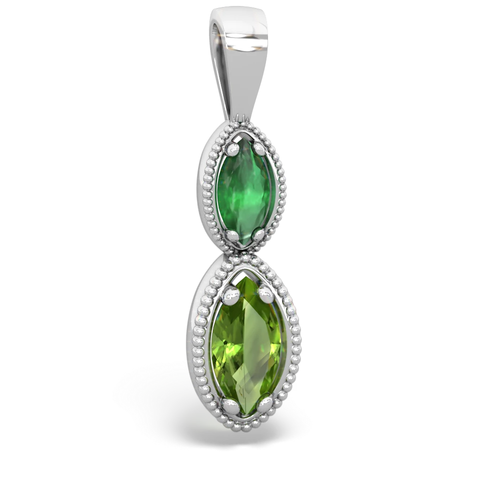 Vertical Peridot Pendant - Natural Peridot Necklace, Gold Peridot Neck –  Adina Stone Jewelry