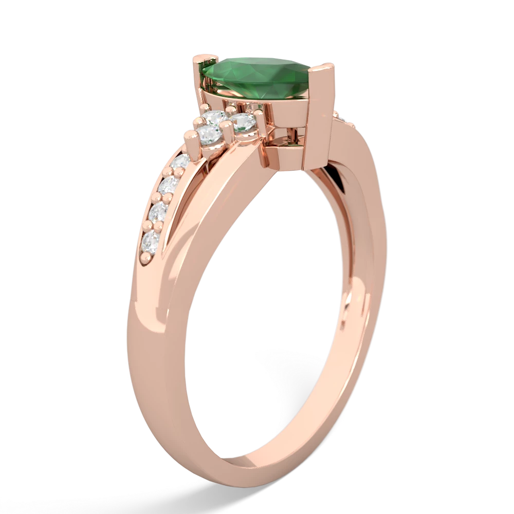 Emerald Royal Marquise 14K Rose Gold ring R2343