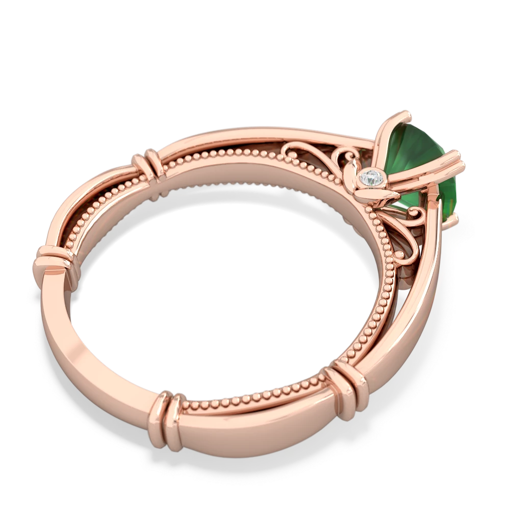 Emerald Renaissance 14K Rose Gold ring R27806RD