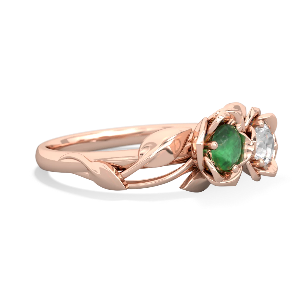 Emerald Rose Garden 14K Rose Gold ring R5510