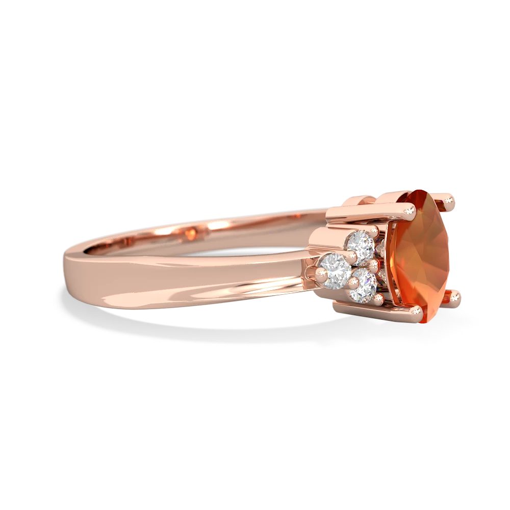 Fire Opal Simply Elegant 14K Rose Gold ring R2113