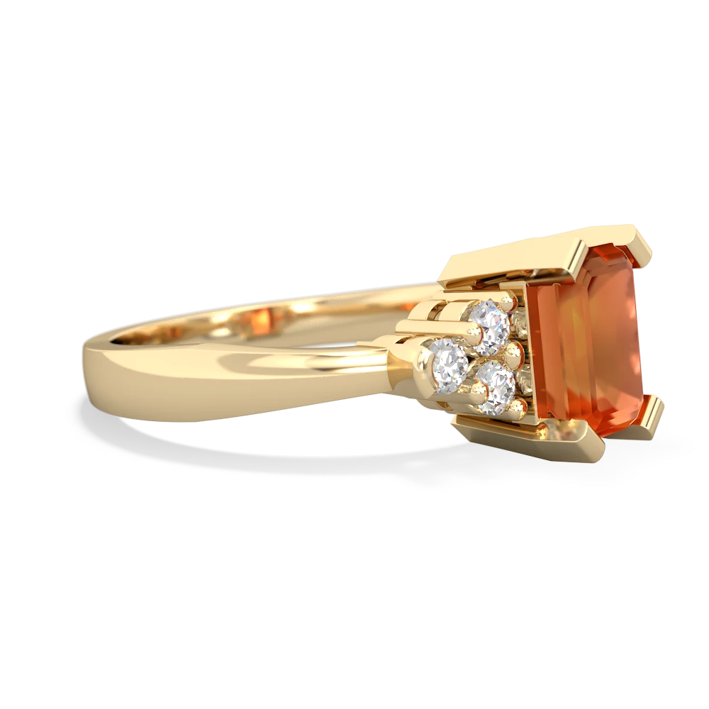 Fire Opal Timeless Classic 14K Yellow Gold ring R2591