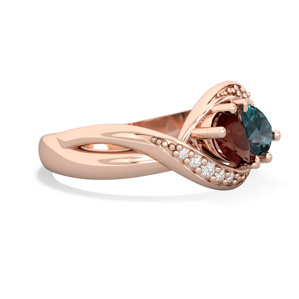 Garnet Summer Winds 14K Rose Gold ring R5342