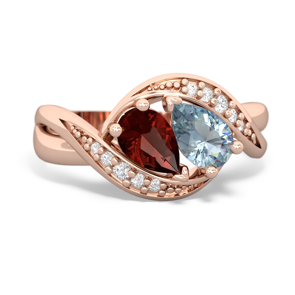 Garnet Summer Winds 14K Rose Gold ring R5342