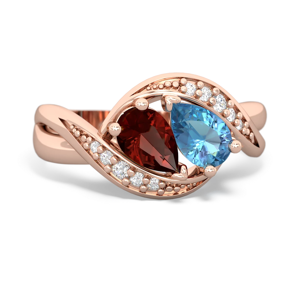 Garnet Summer Winds 14K Rose Gold ring R5342