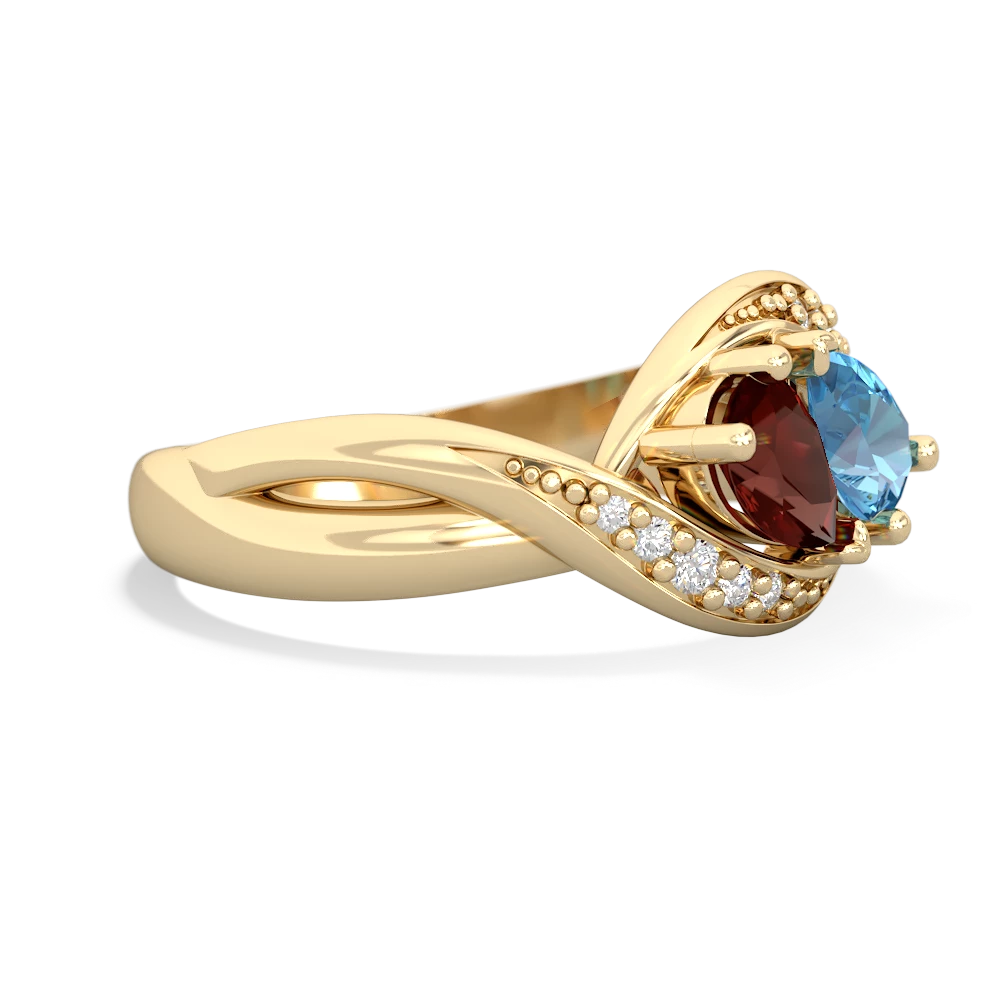 Garnet Summer Winds 14K Yellow Gold ring R5342