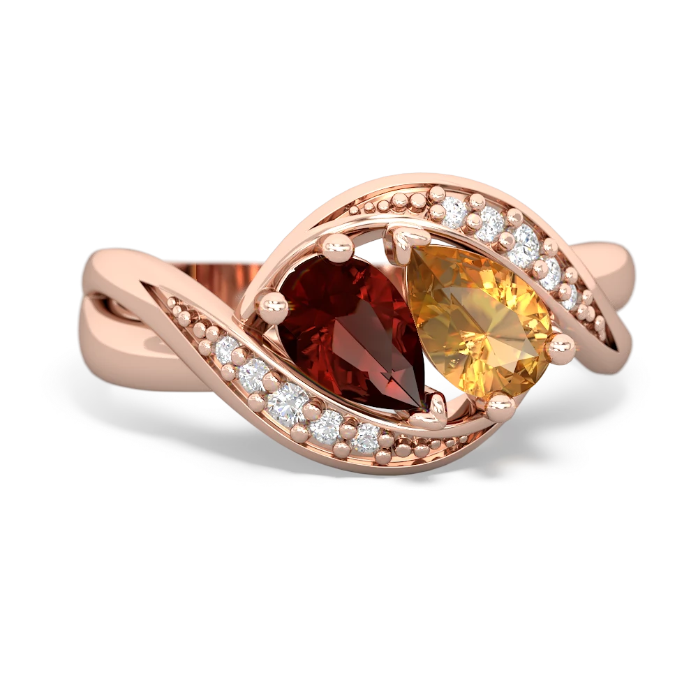 Garnet Summer Winds 14K Rose Gold ring R5342