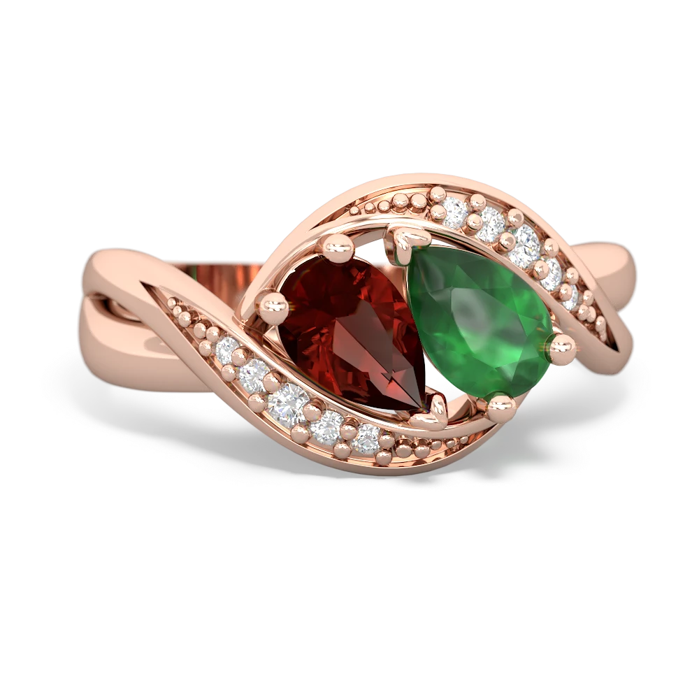 Garnet Summer Winds 14K Rose Gold ring R5342