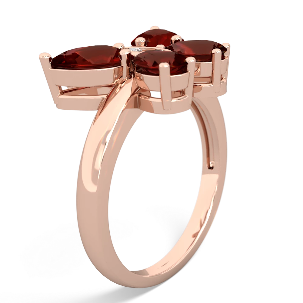 Garnet Butterfly 14K Rose Gold ring R2215