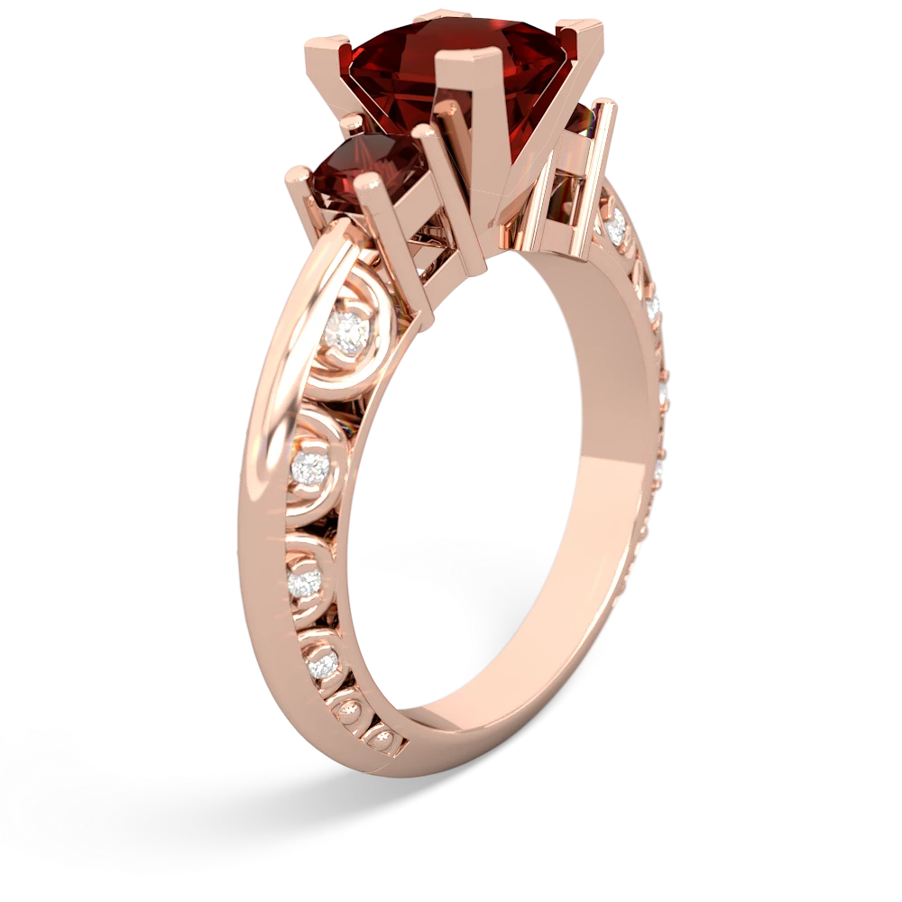 Lab Sapphire Eternal Embrace Engagement 14K Rose Gold ring C2001