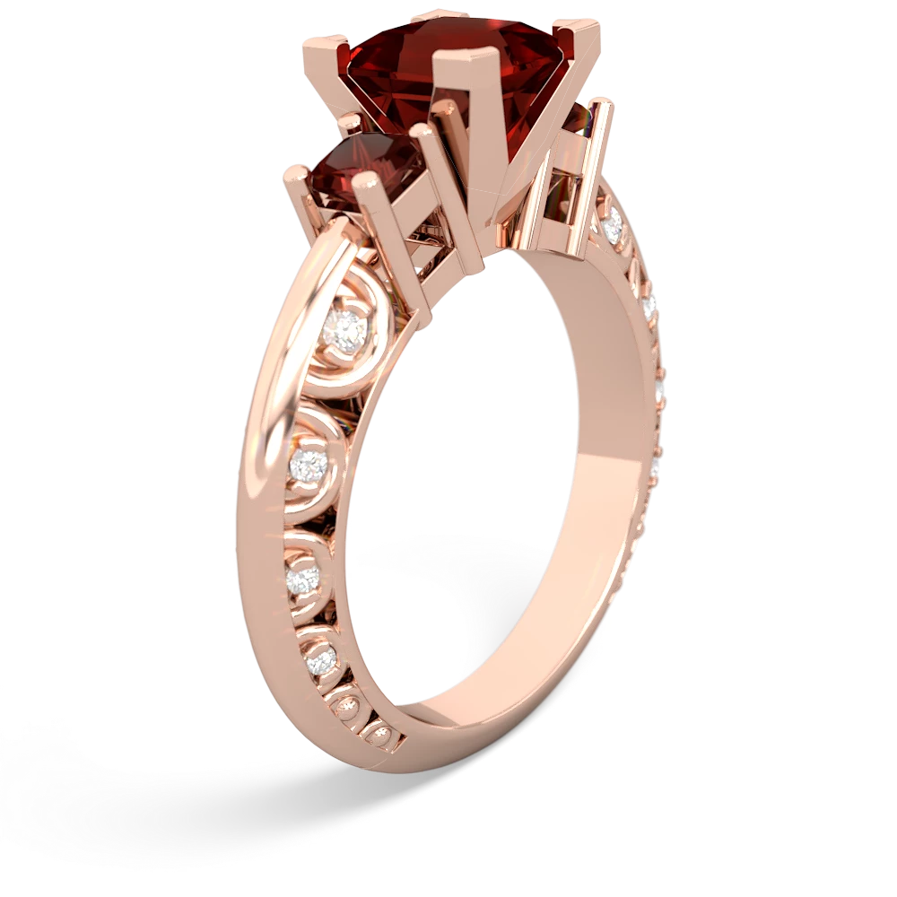 White Topaz Eternal Embrace Engagement 14K Rose Gold ring C2001