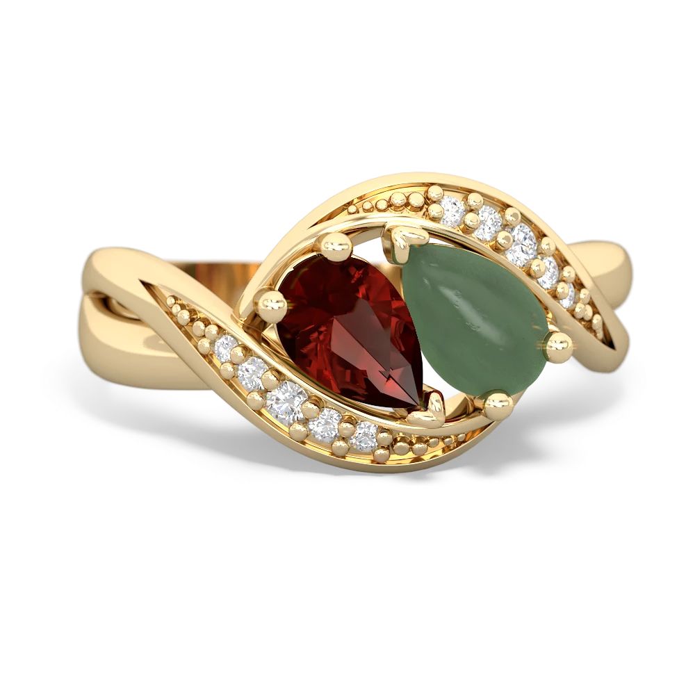 Garnet Summer Winds 14K Yellow Gold ring R5342