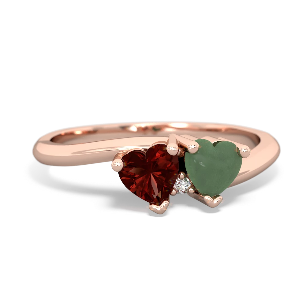 Garnet Sweethearts 14K Rose Gold ring R5260