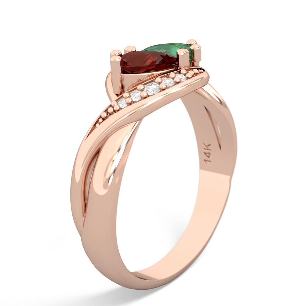 Garnet Summer Winds 14K Rose Gold ring R5342