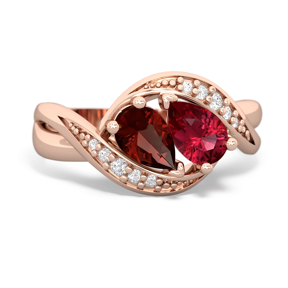 Garnet Summer Winds 14K Rose Gold ring R5342