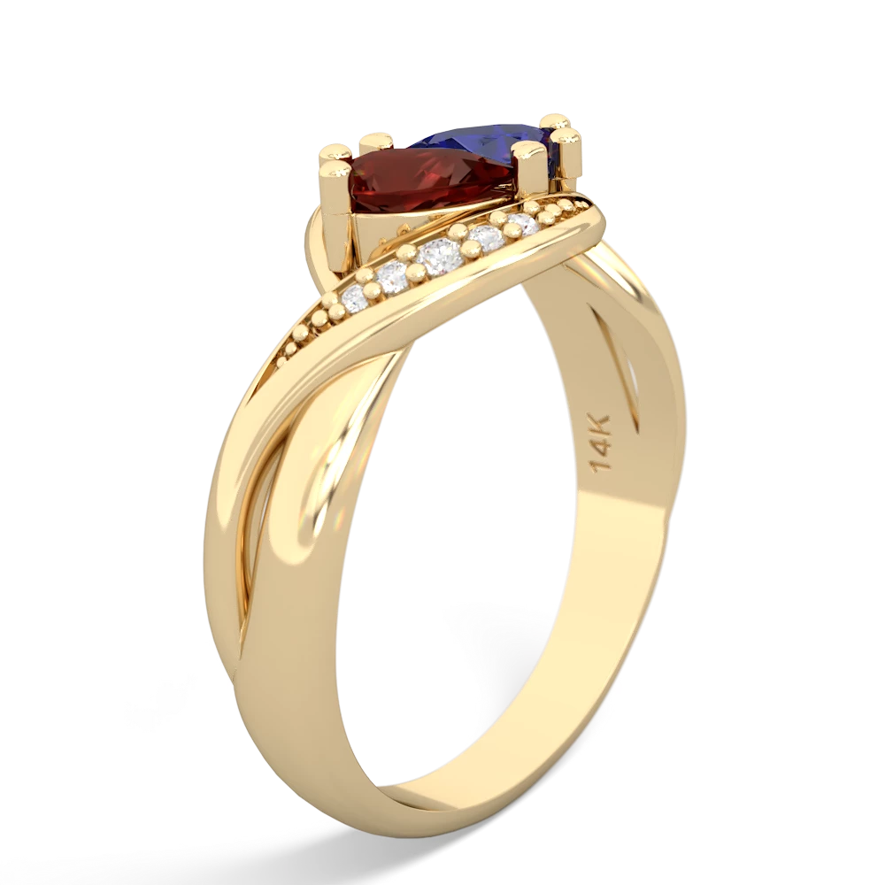 Garnet Summer Winds 14K Yellow Gold ring R5342