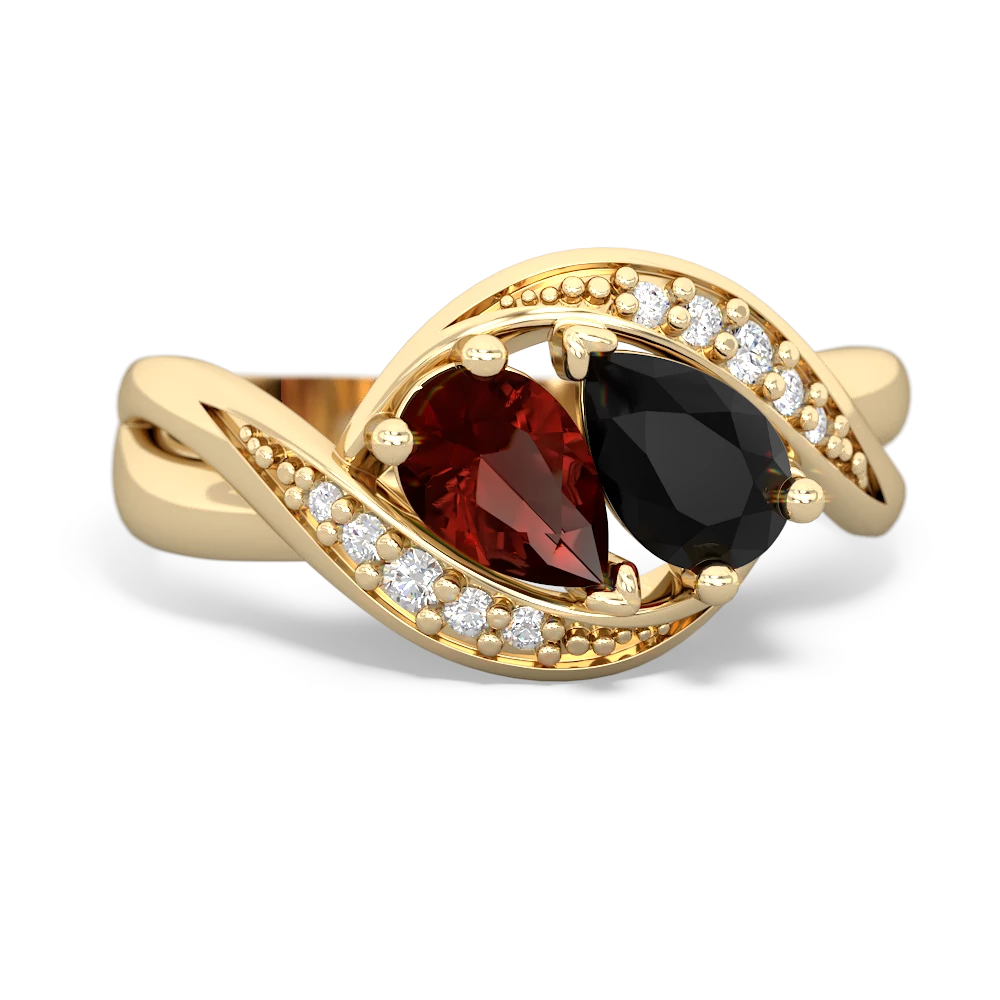 Garnet Summer Winds 14K Yellow Gold ring R5342