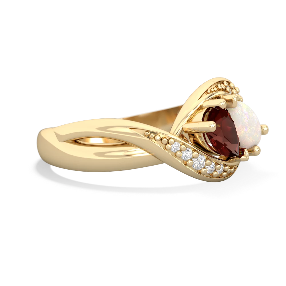 Garnet Summer Winds 14K Yellow Gold ring R5342