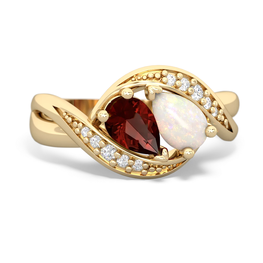 Garnet Summer Winds 14K Yellow Gold ring R5342