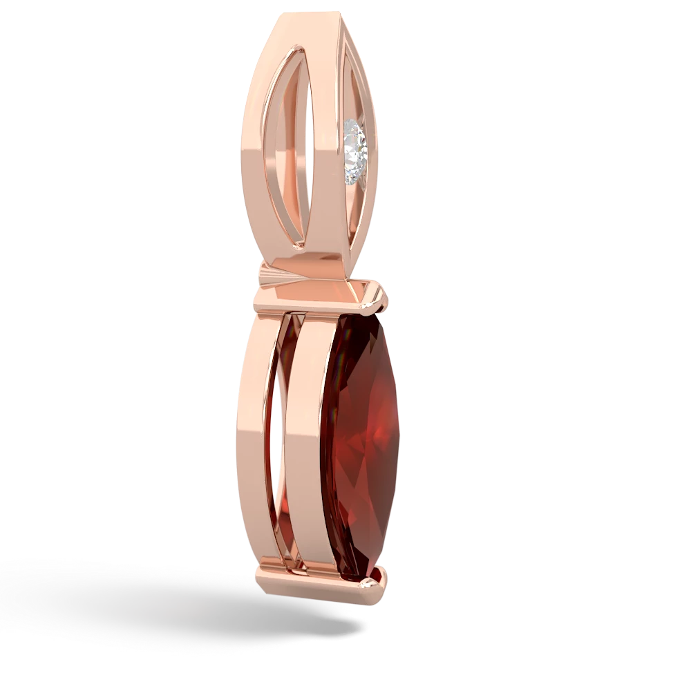 Garnet Marquise Drop 14K Rose Gold pendant P5333