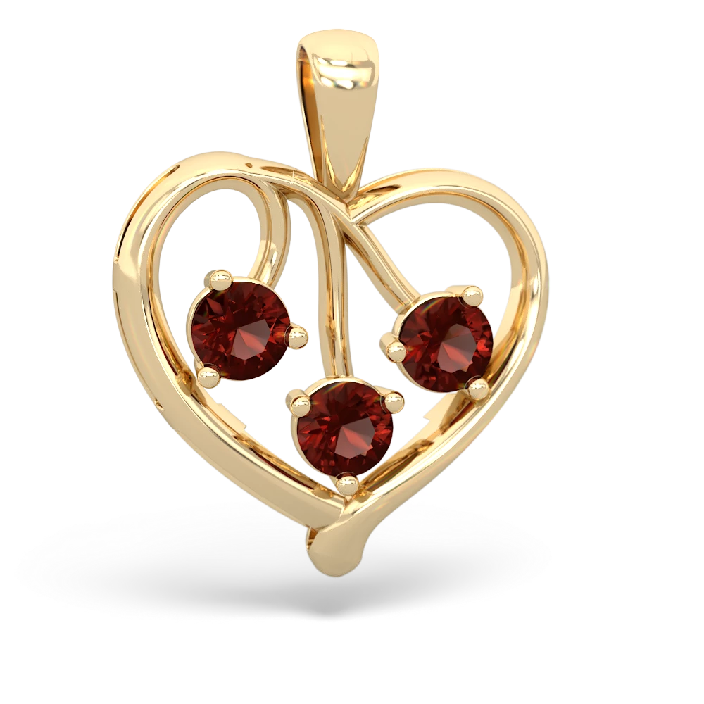 Buy Mozambique Garnet Heart Shape Openable Necklace 18 Inches in Stainless  Steel and Sterling Silver 1.00 ctw at ShopLC.