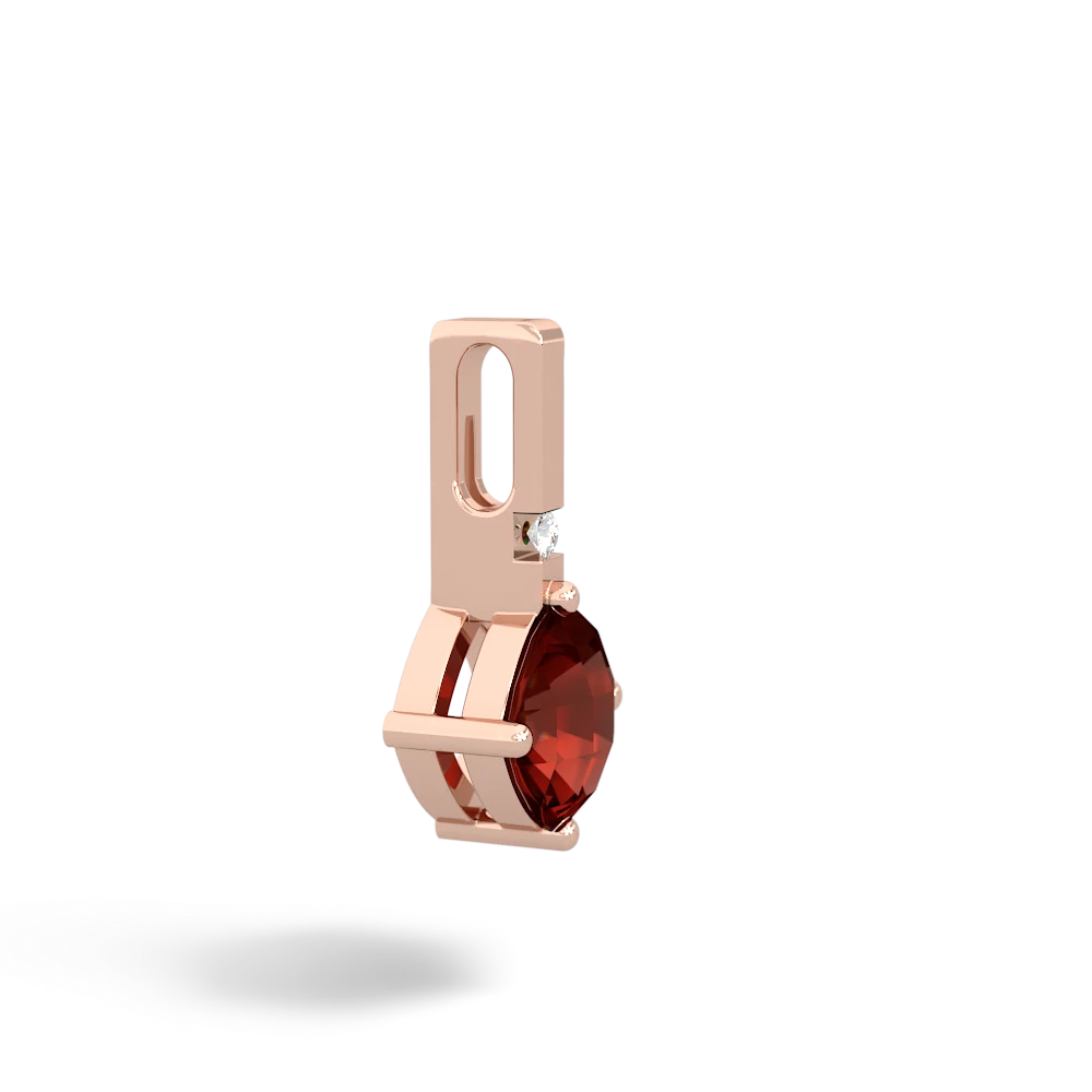 Garnet Simply Elegant 14K Rose Gold pendant P2489