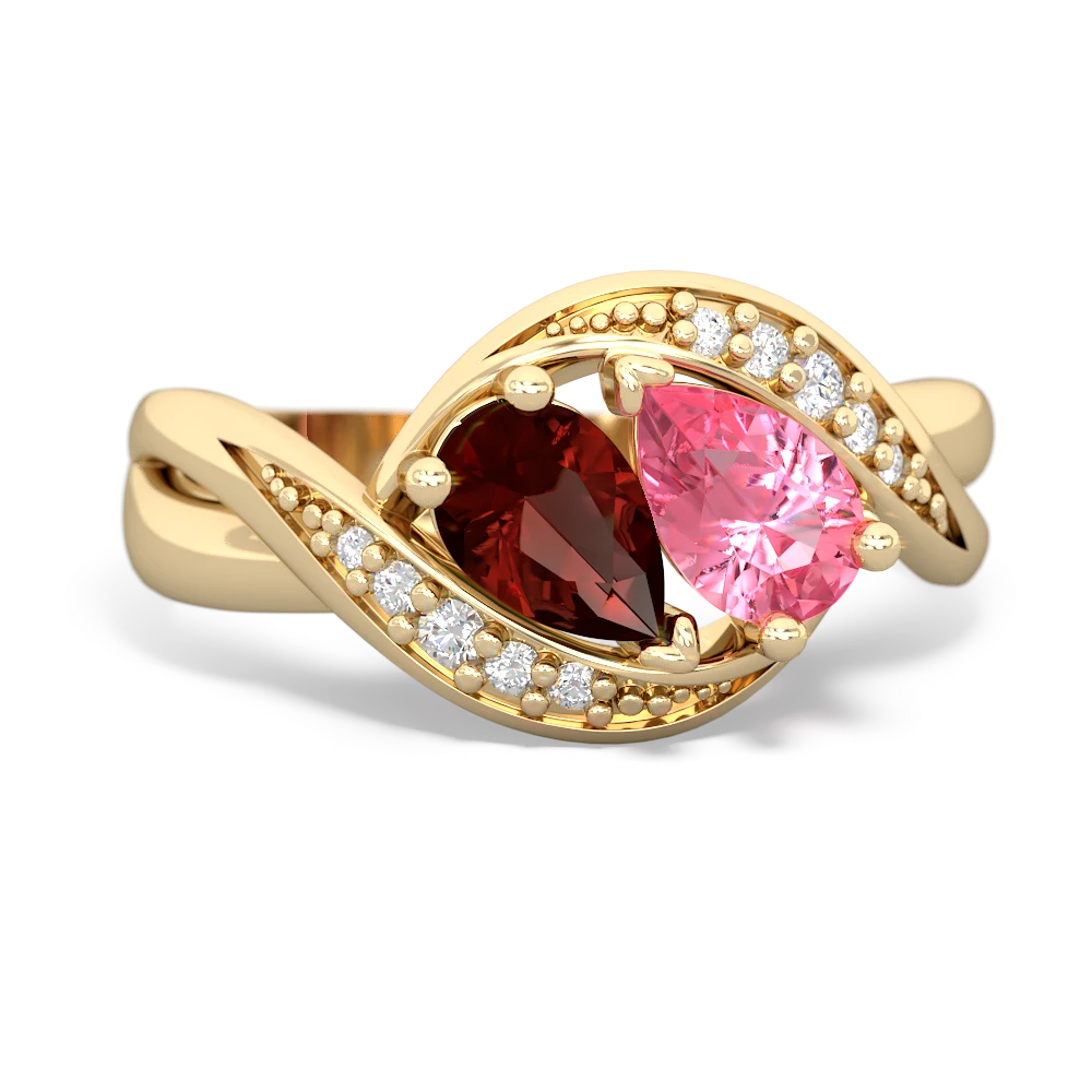 Garnet Summer Winds 14K Yellow Gold ring R5342