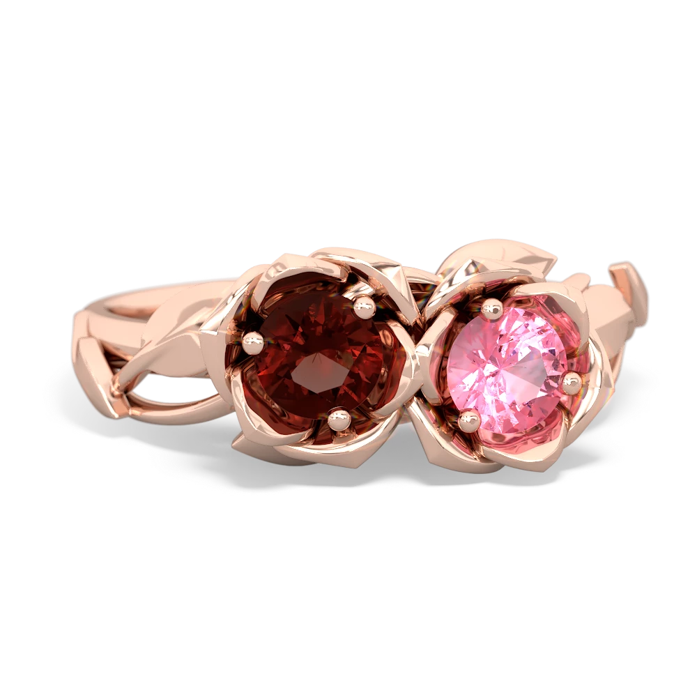 Garnet Rose Garden 14K Rose Gold ring R5510