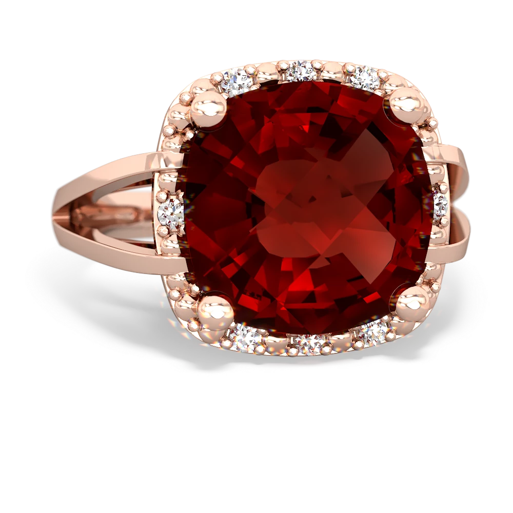 Garnet Art Deco Cocktail 14K Rose Gold ring R2498