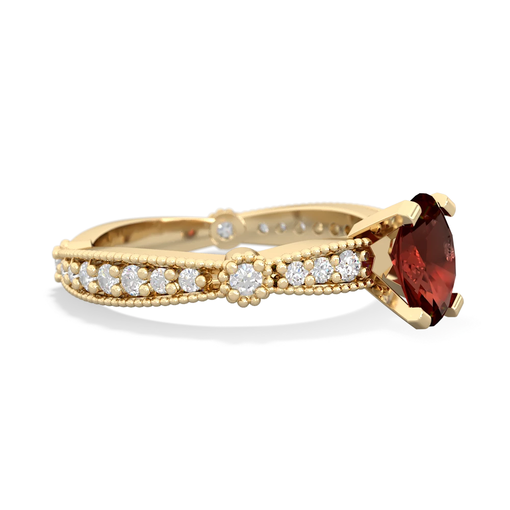 Garnet Sparkling Tiara 7X5mm Oval 14K Yellow Gold ring R26297VL