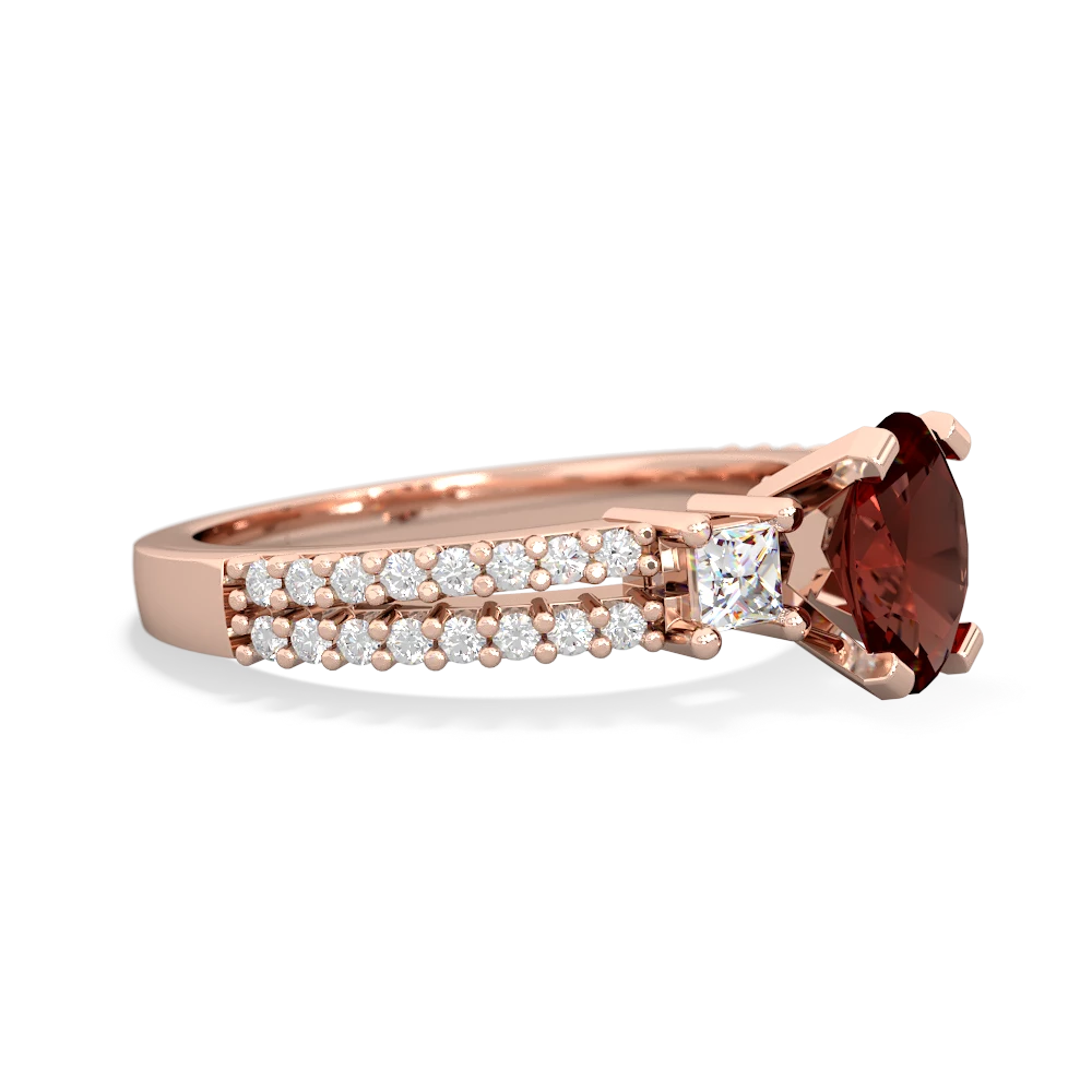 Garnet Classic 7X5mm Oval Engagement 14K Rose Gold ring R26437VL