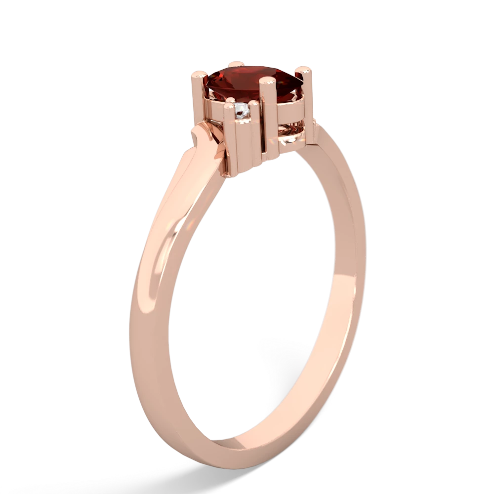 Garnet Elegant Swirl 14K Rose Gold ring R2173