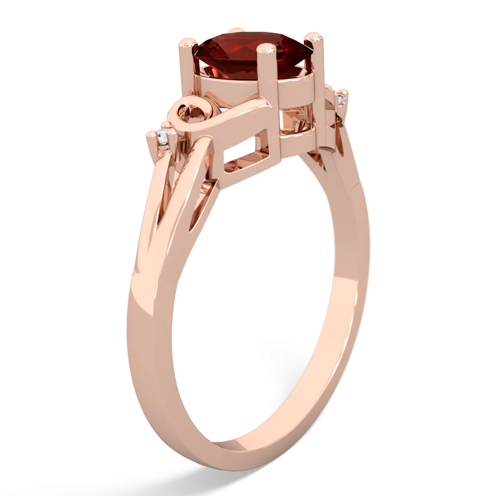 Garnet Swirls 14K Rose Gold ring R2347