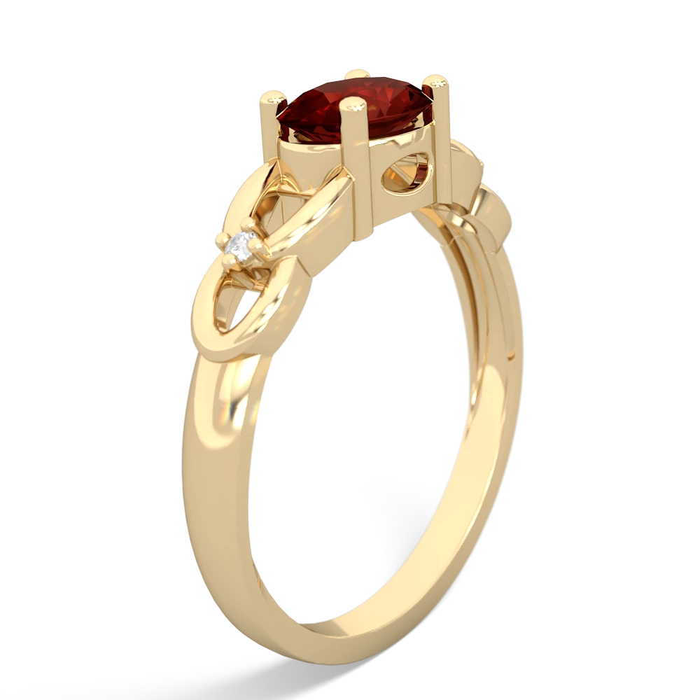 Garnet Links 14K Yellow Gold ring R4032