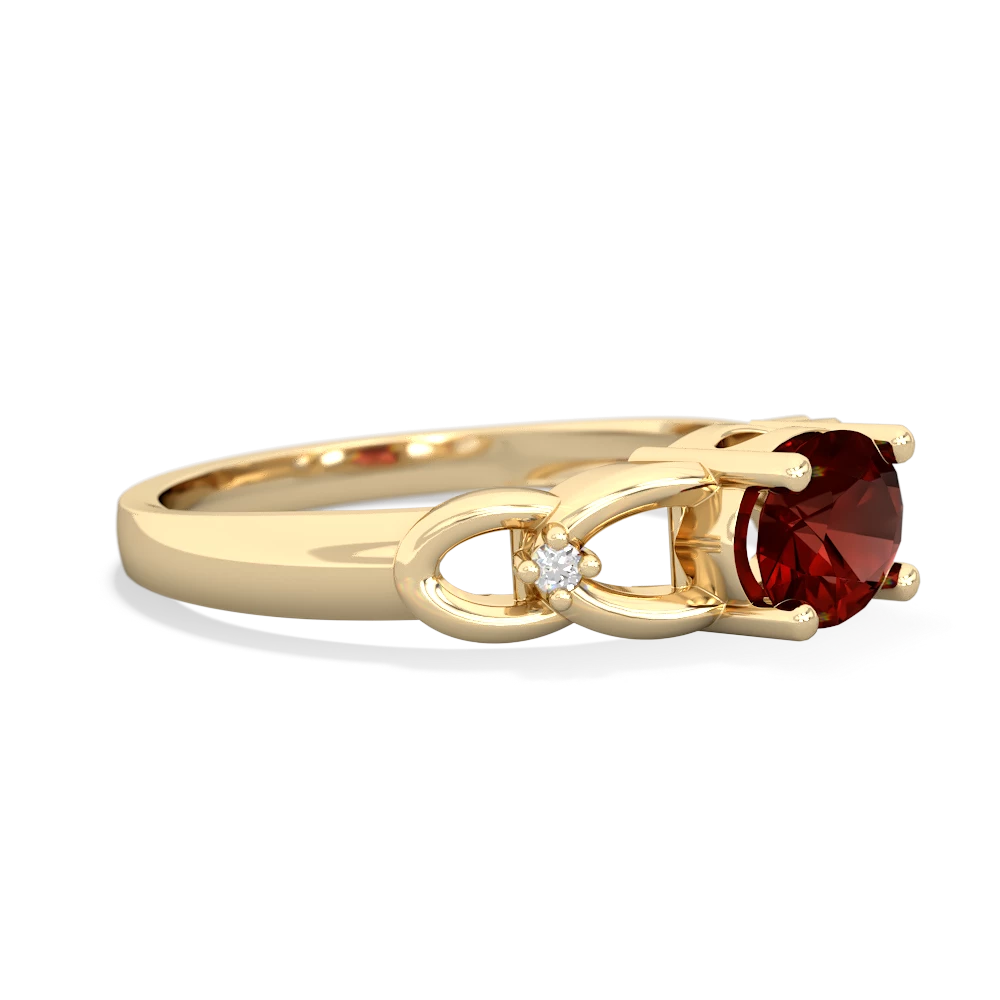 Garnet Links 14K Yellow Gold ring R4032