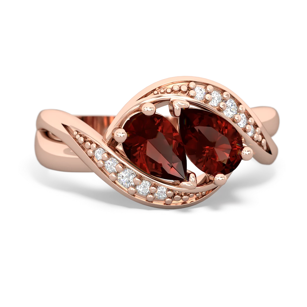 Garnet Summer Winds 14K Rose Gold ring R5342