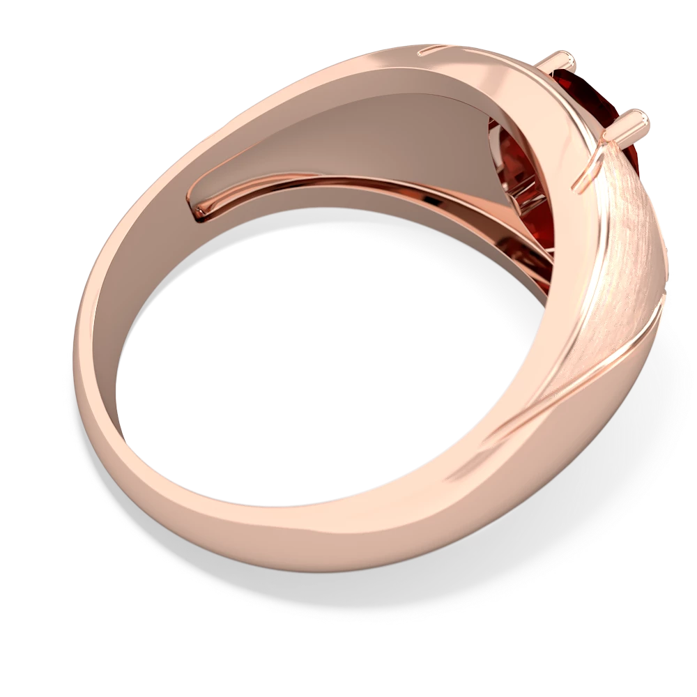 Garnet Men's Crossroads 14K Rose Gold ring R0361