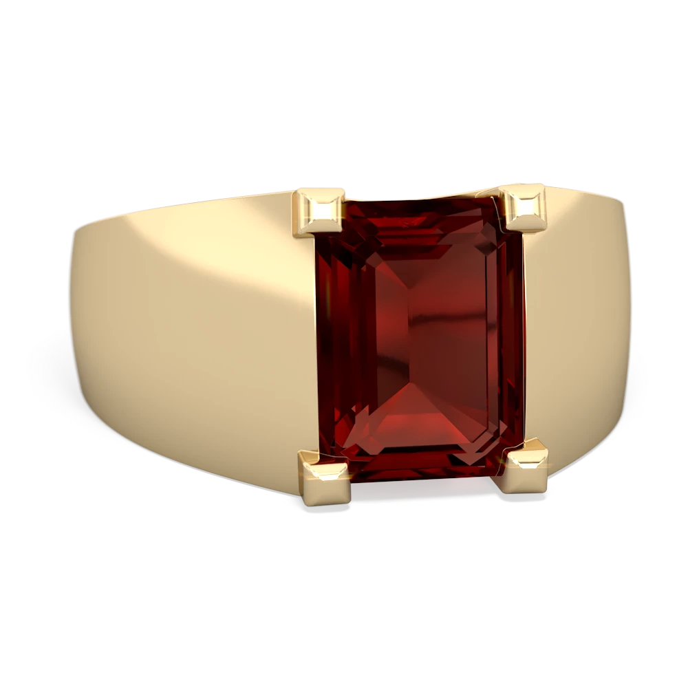 Men's 14k gold garnet ring deals