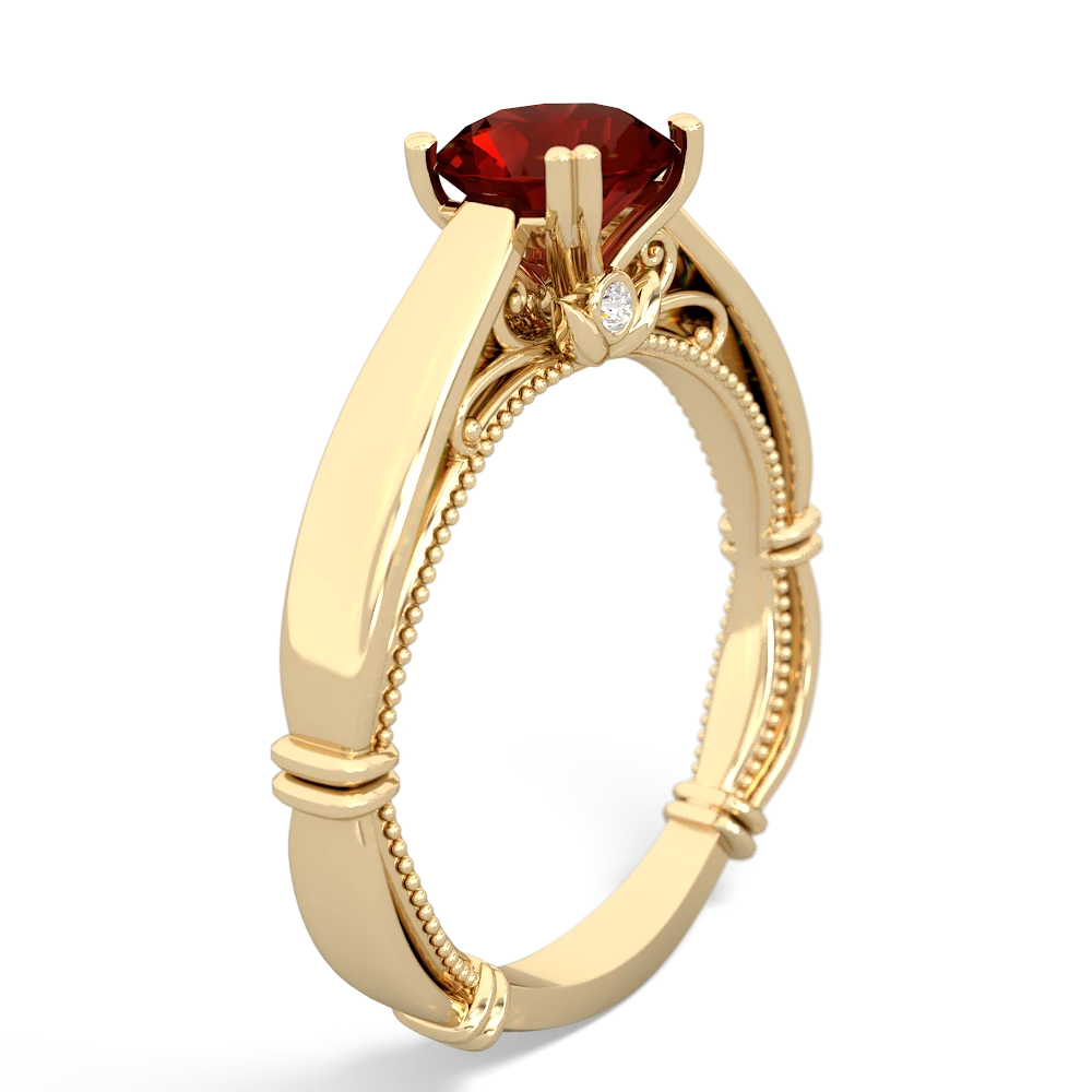 Garnet Renaissance 14K Yellow Gold ring R27806RD