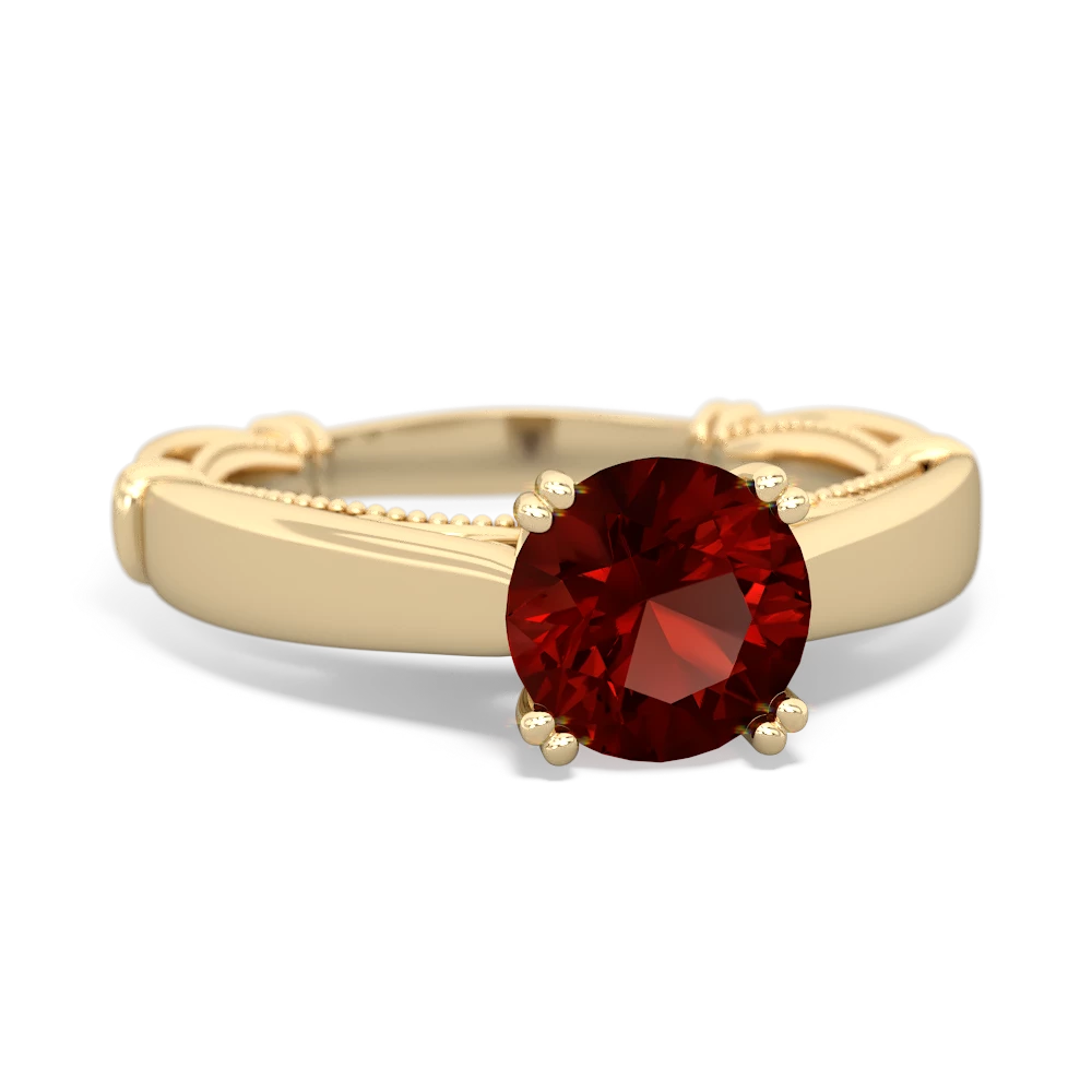 Garnet Renaissance 14K Yellow Gold ring R27806RD