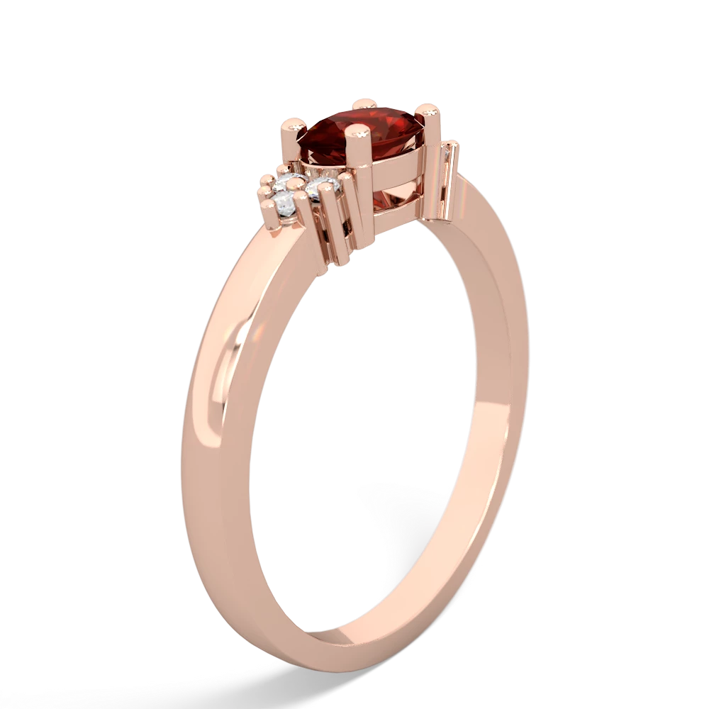 Garnet Simply Elegant East-West 14K Rose Gold ring R2480