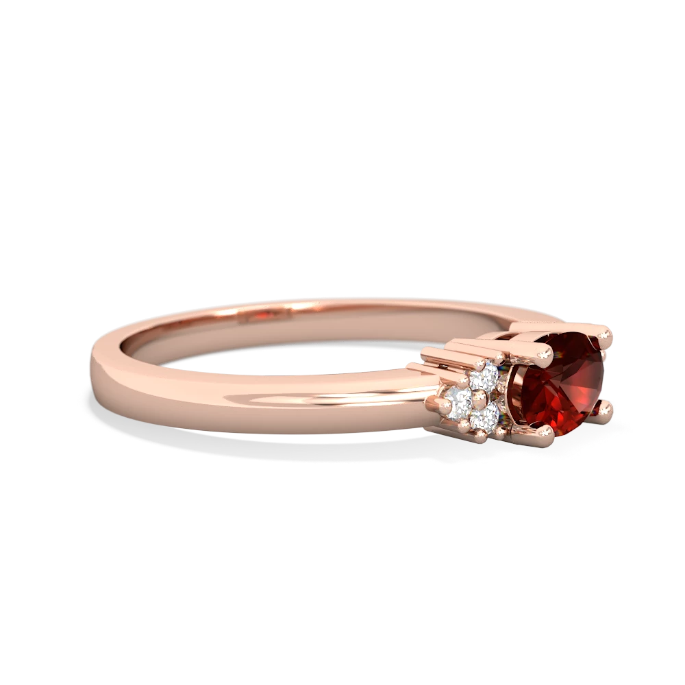 Garnet Simply Elegant East-West 14K Rose Gold ring R2480