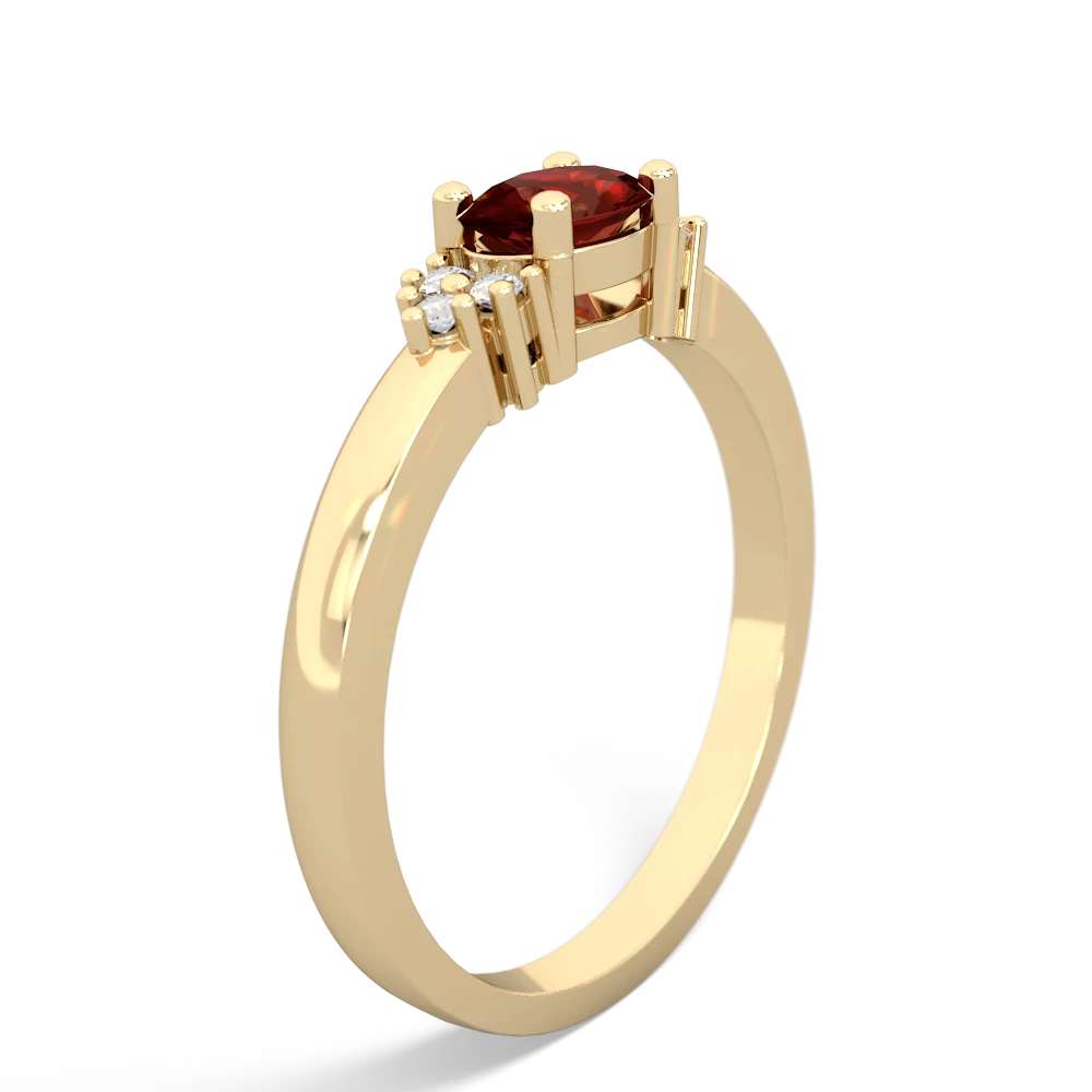 Garnet Simply Elegant East-West 14K Yellow Gold ring R2480