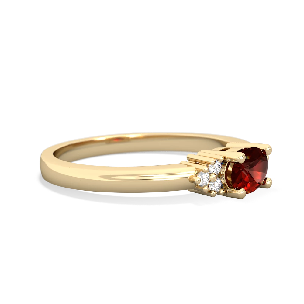 Garnet Simply Elegant East-West 14K Yellow Gold ring R2480