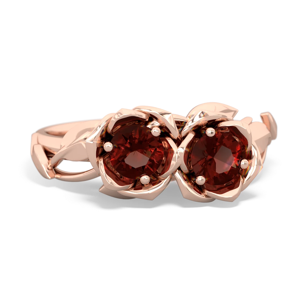 Garnet Rose Garden 14K Rose Gold ring R5510