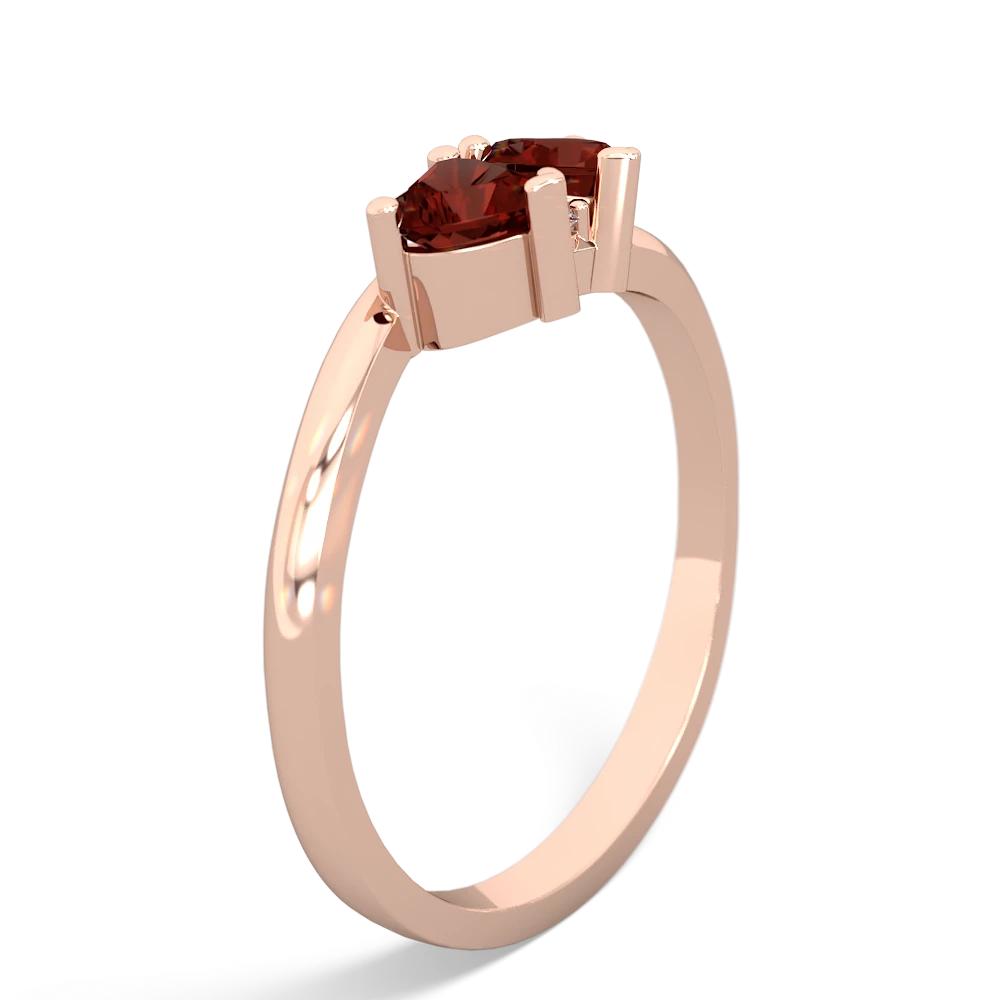 Garnet Sweethearts 14K Rose Gold ring R5260